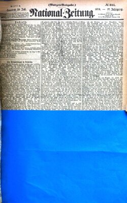 Nationalzeitung Samstag 25. Juli 1874