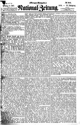 Nationalzeitung Freitag 31. Juli 1874