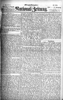 Nationalzeitung Donnerstag 13. August 1874