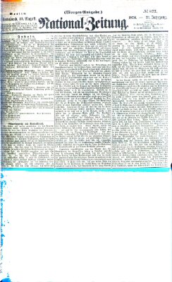 Nationalzeitung Samstag 15. August 1874