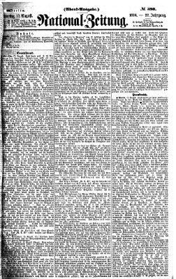 Nationalzeitung Montag 17. August 1874