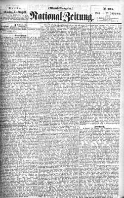 Nationalzeitung Montag 31. August 1874