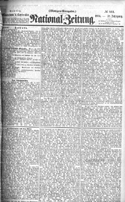 Nationalzeitung Samstag 5. September 1874
