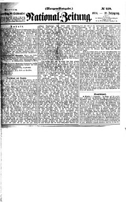 Nationalzeitung Donnerstag 10. September 1874