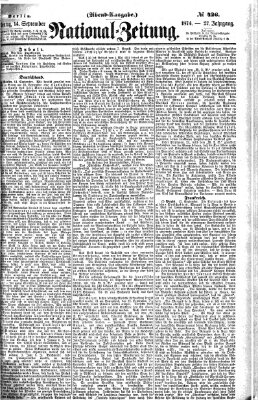 Nationalzeitung Montag 14. September 1874