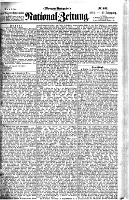 Nationalzeitung Donnerstag 17. September 1874