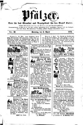 Pfälzer Sonntag 5. April 1874