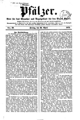 Pfälzer Freitag 24. April 1874