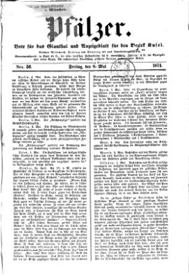 Pfälzer Freitag 8. Mai 1874