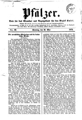 Pfälzer Sonntag 31. Mai 1874