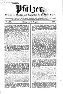 Pfälzer Freitag 28. August 1874