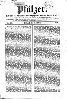 Pfälzer Mittwoch 14. Oktober 1874