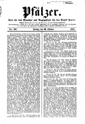 Pfälzer Freitag 23. Oktober 1874