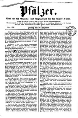 Pfälzer Freitag 18. Dezember 1874