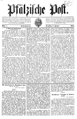 Pfälzische Post Dienstag 6. Januar 1874