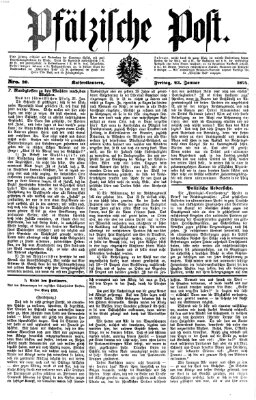 Pfälzische Post Freitag 23. Januar 1874