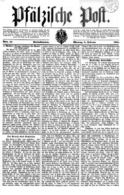 Pfälzische Post Montag 9. Februar 1874