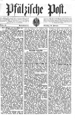 Pfälzische Post Dienstag 10. Februar 1874