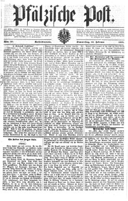 Pfälzische Post Donnerstag 12. Februar 1874