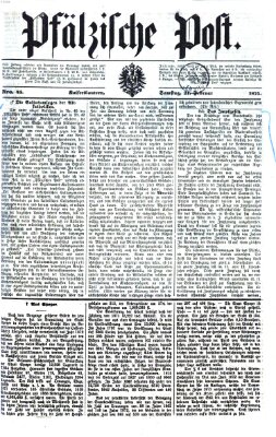 Pfälzische Post Samstag 21. Februar 1874