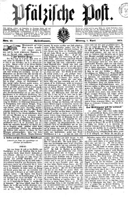 Pfälzische Post Dienstag 7. April 1874