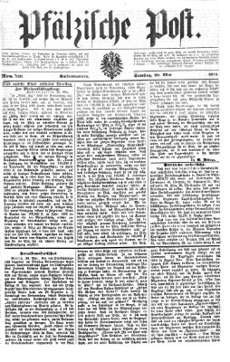 Pfälzische Post Samstag 23. Mai 1874