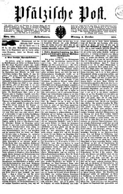 Pfälzische Post Montag 5. Oktober 1874