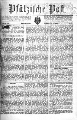 Pfälzische Post Dienstag 6. Oktober 1874