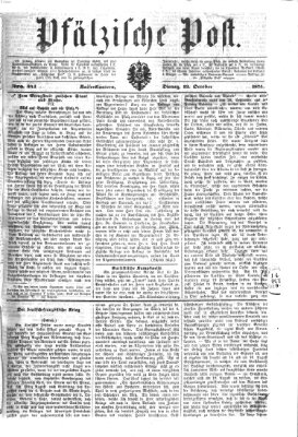 Pfälzische Post Dienstag 13. Oktober 1874