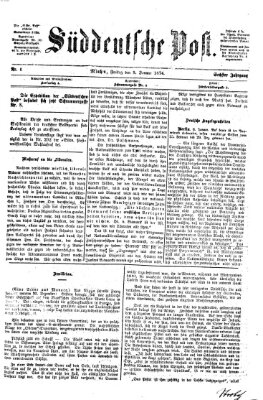 Süddeutsche Post Freitag 9. Januar 1874