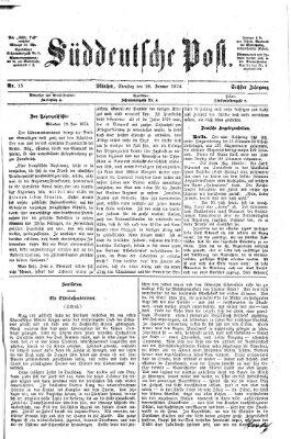 Süddeutsche Post Dienstag 20. Januar 1874