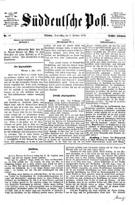 Süddeutsche Post Donnerstag 5. Februar 1874