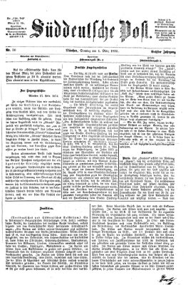 Süddeutsche Post Sonntag 1. März 1874