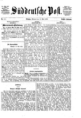 Süddeutsche Post Mittwoch 13. Mai 1874