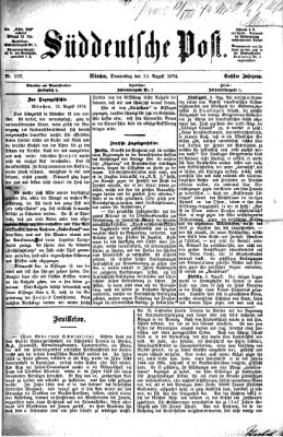 Süddeutsche Post Donnerstag 13. August 1874