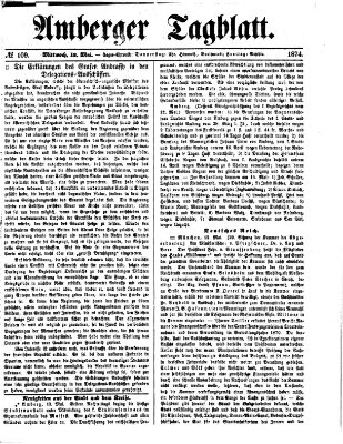 Amberger Tagblatt Mittwoch 13. Mai 1874