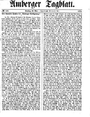 Amberger Tagblatt Dienstag 26. Mai 1874