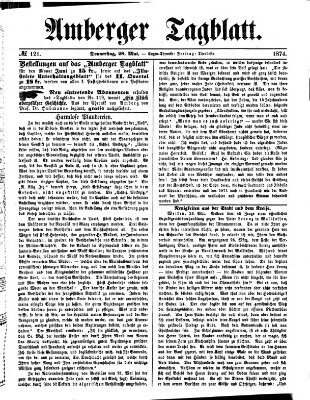 Amberger Tagblatt Donnerstag 28. Mai 1874