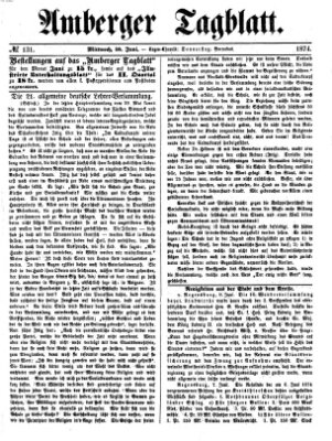 Amberger Tagblatt Mittwoch 10. Juni 1874