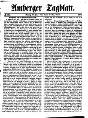 Amberger Tagblatt Montag 27. Juli 1874