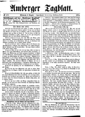 Amberger Tagblatt Mittwoch 5. August 1874