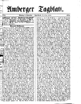 Amberger Tagblatt Montag 2. November 1874