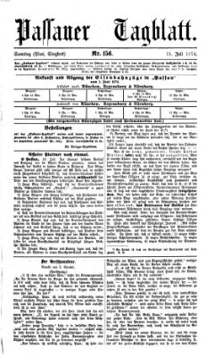 Passauer Tagblatt Samstag 11. Juli 1874