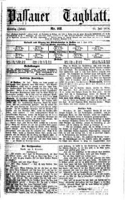 Passauer Tagblatt Samstag 25. Juli 1874