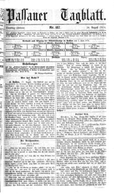 Passauer Tagblatt Dienstag 18. August 1874