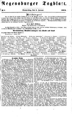 Regensburger Tagblatt Donnerstag 1. Januar 1874