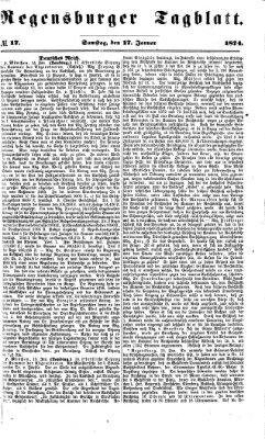 Regensburger Tagblatt Samstag 17. Januar 1874