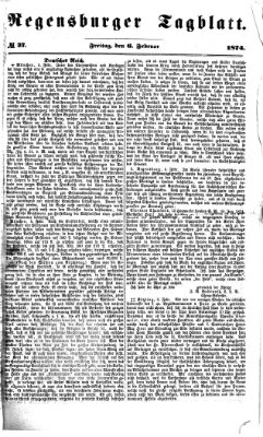 Regensburger Tagblatt Freitag 6. Februar 1874