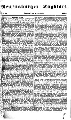 Regensburger Tagblatt Sonntag 8. Februar 1874