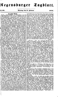 Regensburger Tagblatt Montag 9. Februar 1874